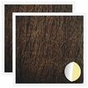 vidaXL Self-adhesive Screw Cover 2 pcs Brown Oak &Oslash; 20 x 0.5 mm
