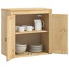 vidaXL Cabinet with Shelf Honey 60 x 32 x 60 cm Solid Pine Wood