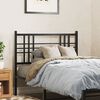 vidaXL Metal Headboard Black 100cm