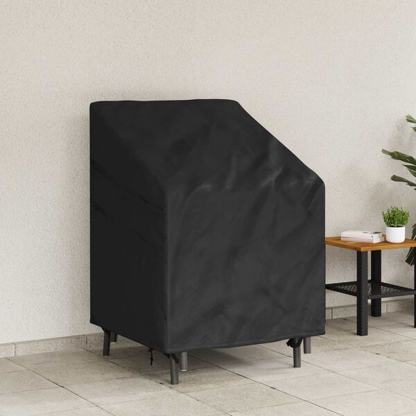 vidaXL Garden Chair Cover Black 75 x 78 x 65 / 100 cm 600D Oxford Fbric