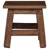 vidaXL Stool Natural 26 x 26 x 26 cm Mahogany Wood