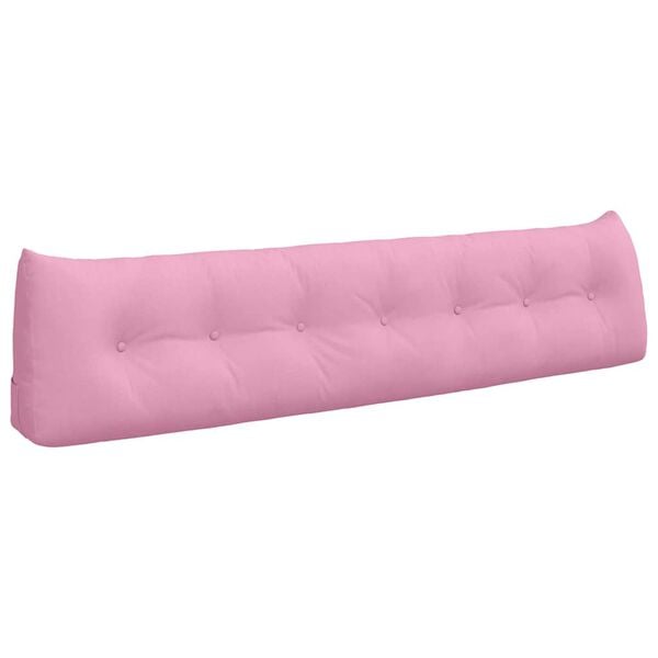 vidaXL Back Pillow Pink 200 x 24 x 50 cm Fabric