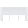 vidaXL Headboard Cabinet White 200x18.5x104.5 cm