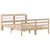 vidaXL Bed Frame with Headboard without Mattress 140x190 cm