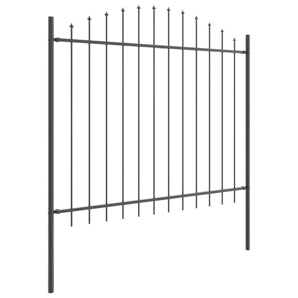 vidaXL Garden Fence Grey 510 x 150 cm