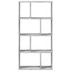 vidaXL Bookcase Concrete Grey 60x20x120 cm Engineered Wood
