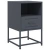 vidaXL Bedside Cabinets 2 pcs Anthracite 36x39x60.5 cm Steel