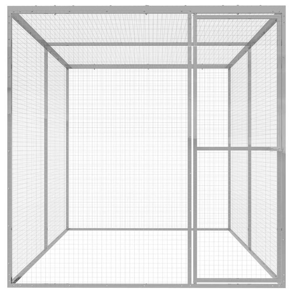 vidaXL Cat Cage 3x1.5x1.5 m Galvanised Steel