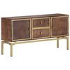 vidaXL Sideboard 120x29x60 cm Solid Mango Wood