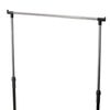Storage Solutions Clothing Rack Single Hanger with Wheels Adjustable 80x42x(90-165) cm