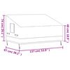 vidaXL 2-Seater Bench Cover Beige 137x97x48/74 cm 600D Oxford