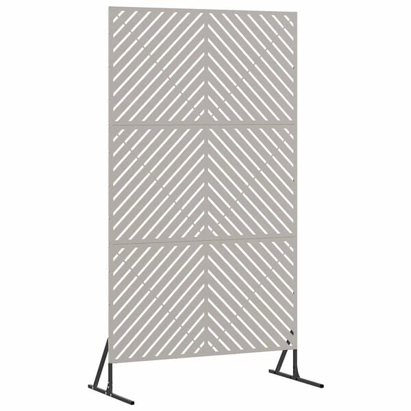 vidaXL Privacy Screen Grey 100 x 50 x 180 cm Steel