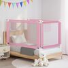 vidaXL Toddler Safety Bed Rail Pink 140x25 cm Fabric