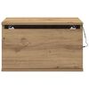 vidaXL Wall-mounted Bedside Cabinet Artisan Oak 50 x 36 x 30 cm