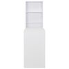 vidaXL Bar Table with Cabinet White 115x59x200 cm