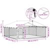 vidaXL Outdoor Dog Kennel with Roof 300x300x150 cm