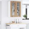 vidaXL Hanging Cabinet with Storage Riga Artisan Oak 60 x 31 x 80 cm