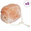 vidaXL Salt Lick Stones 8 pcs Pink Rock Salt