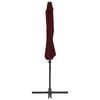vidaXL Cantilever Garden Parasol with Steel Pole Bordeaux Red 300 cm