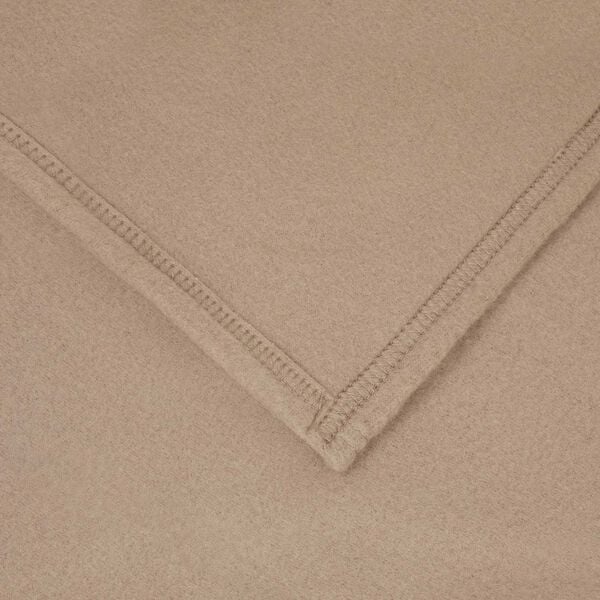 vidaXL Throw Blanket Camel 170 x 130 cm Fleece