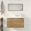 vidaXL Bathroom Sink Cabinet Artisan Oak 80x38.5x48 cm Engineered Wood
