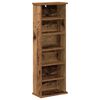 vidaXL CD Cabinet Old Wood 32 x 17 x 92 cm Engineered Wood
