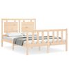 vidaXL Bed Frame without Mattress Small Double Solid Wood Pine
