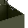 vidaXL Outdoor Storage Box Olive Green 100 x 50.5 x 50 cm Steel