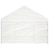 vidaXL Gazebo with Roof White 15.61x4.08x3.22 m Polyethylene