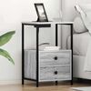 vidaXL Bedside Cabinet Grey Sonoma 40 x 31 x 60 cm Engineered Wood