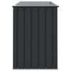 vidaXL Garden Storage Box Black 151.5 x 82 x 110.5 cm Steel