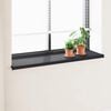 vidaXL Window Sill Anthracite with Wood Grain 120 x 45 x 4.5 cm PVC