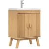 vidaXL Base Cabinet Olden Brown 60 x 40 x 80 cm Solid Pine wood