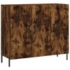 vidaXL Sideboard Smoked Oak 90x34x80 cm Engineered Wood