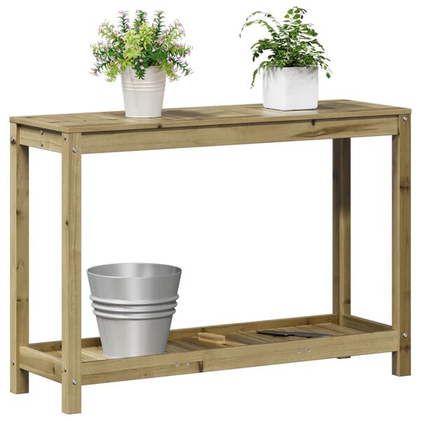 vidaXL Potting Table with Shelf 108x35x75 cm Impregnated Wood Pine