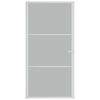 vidaXL Interior Door 102.5x201.5 cm White Matt Glass and Aluminium