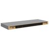 vidaXL Floating Wall Shelves 4 pcs Grey 60x23.5x3.8 cm MDF