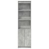 vidaXL Highboard Concrete Grey 50x35x180 cm Engineered Wood