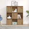 vidaXL Bookcase Artisan Oak 89x24x101.5 cm Engineered Wood