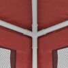 vidaXL Party Tent with 6 Mesh Sidewalls Red 6x4 m HDPE