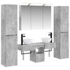 vidaXL Bathroom Furniture Set 6 pcs Concrete Grey