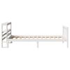 vidaXL Bed Frame without Mattress White 90x200 cm Solid Wood Pine
