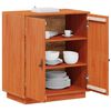 vidaXL Sideboard Wax Brown 65.5 x 40 x 75 cm Solid Pine Wood