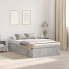 vidaXL Bed Frame Concrete grey 120 x 190 cm Engineered wood