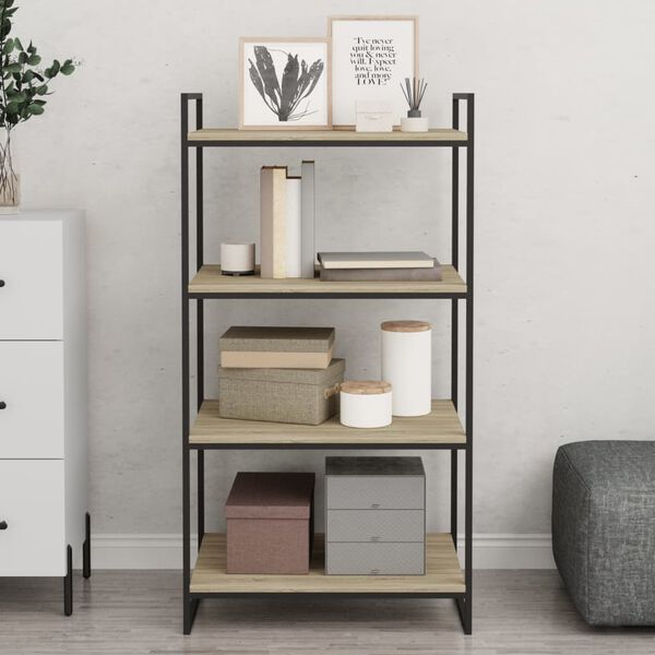 vidaXL Bookshelf Boards 8 pcs Sonoma Oak 60x50x1.5 cm Engineered Wood