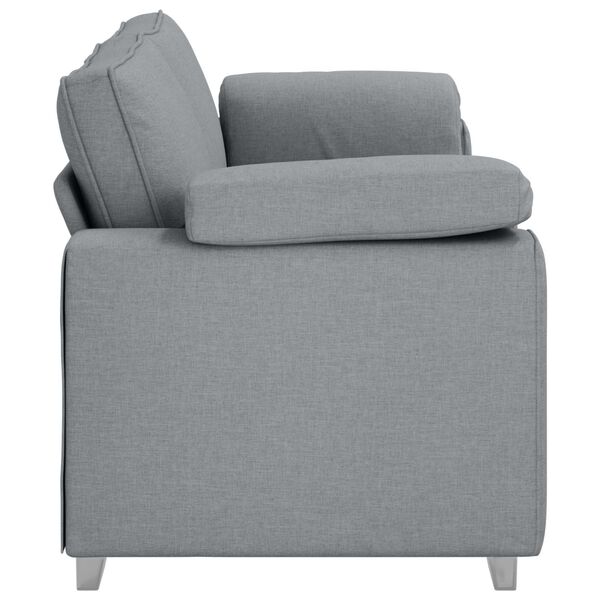 vidaXL Sofa Light Grey 219 x 77 x 82 cm Fabric