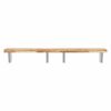 vidaXL Basin Shelf Wall Mounted Steel and Solid Wood Acacia