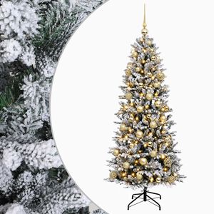 vidaXL Artificial Christmas Tree with Bauble 120 cm 150 LEDs