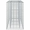 vidaXL Gabion Raised Bed Silver 130 x 50 x 80 cm Galvanised Steel