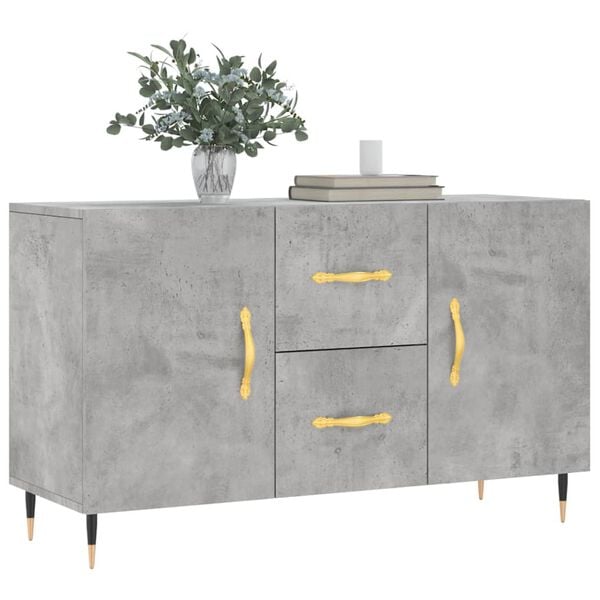 vidaXL Sideboard Concrete Grey 100x36x60 cm Engineered Wood